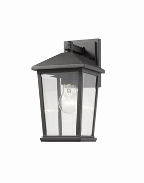 Beacon One Light Outdoor Wall Light BlackOutdoor wall sconces with motion sensor
