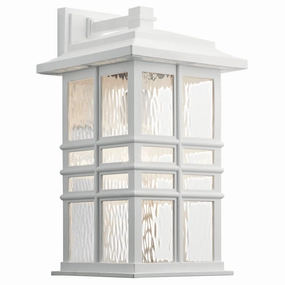 Beacon Square One Light Outdoor Wall Mount WhiteOutdoor wall sconces with motion sensor