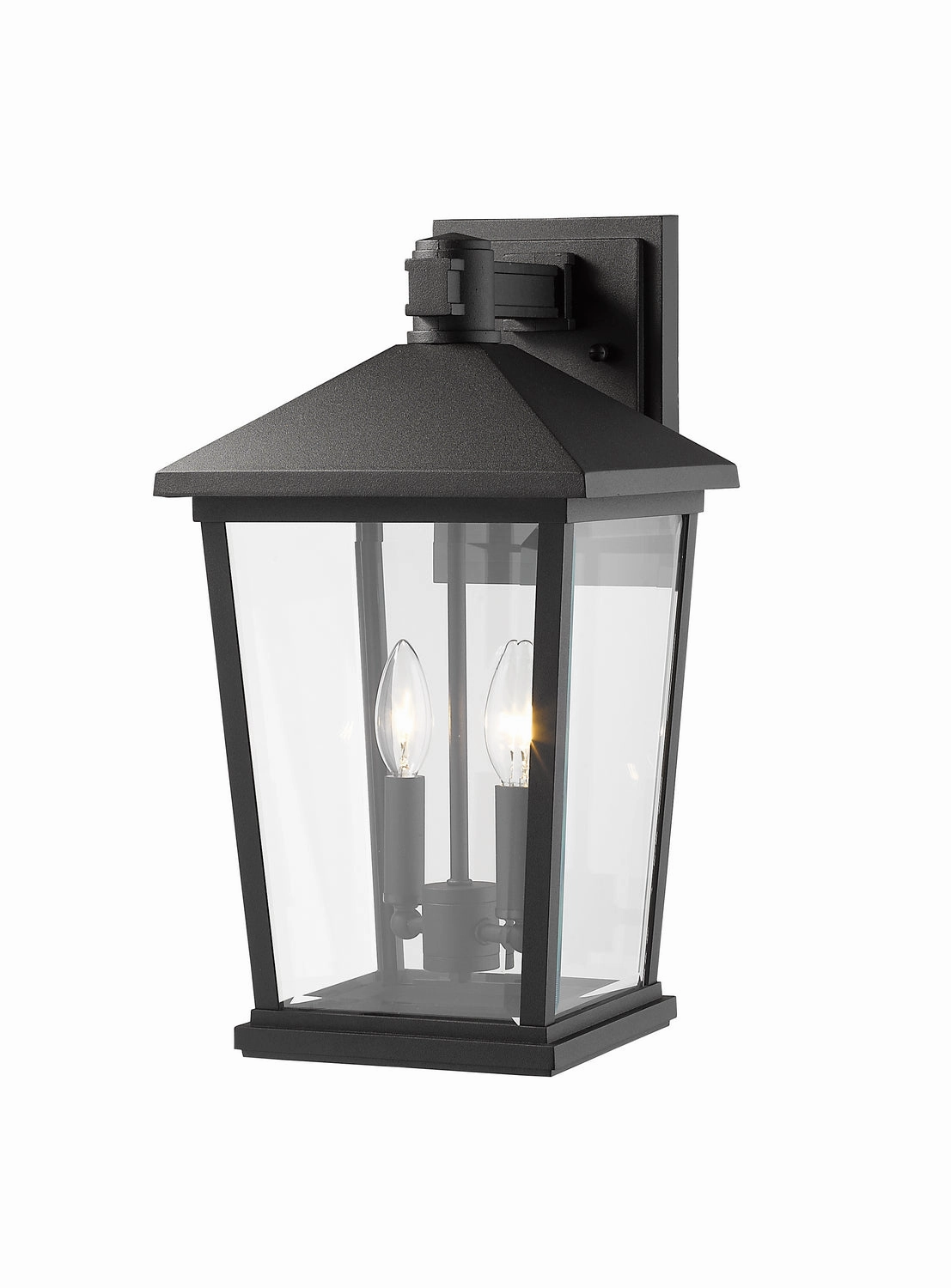 Beacon Two Light Outdoor Wall Sconce Black