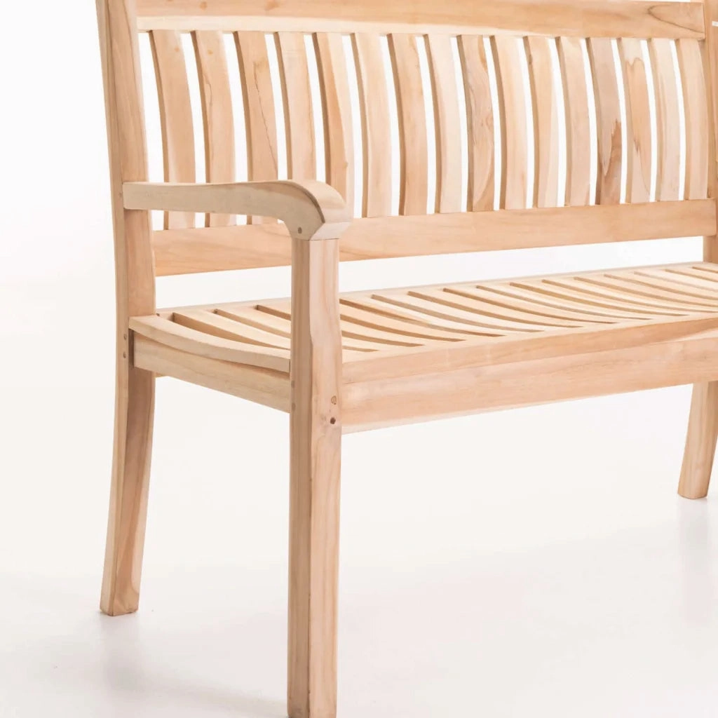 BEAUFORT TEAK 2 SEATER BENCH