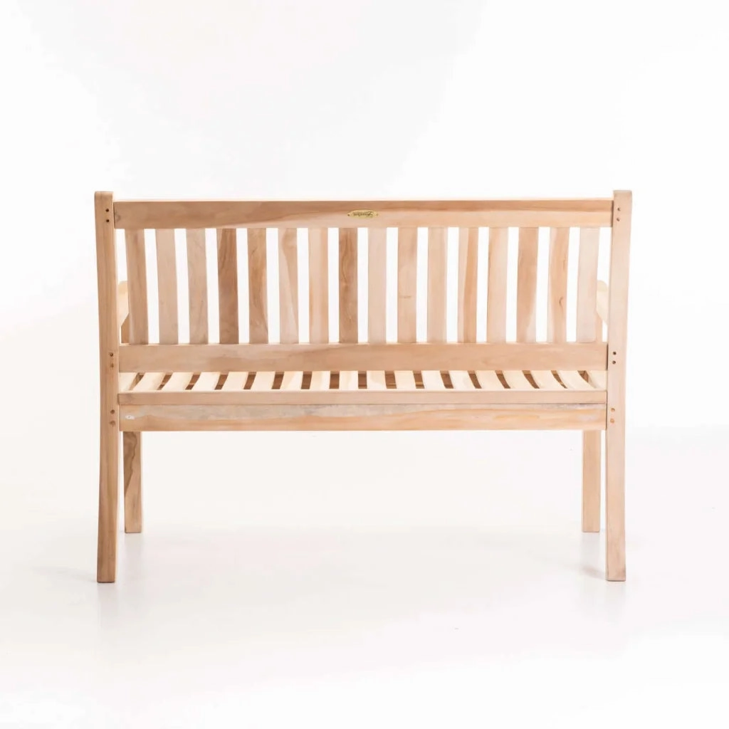 BEAUFORT TEAK 2 SEATER BENCH