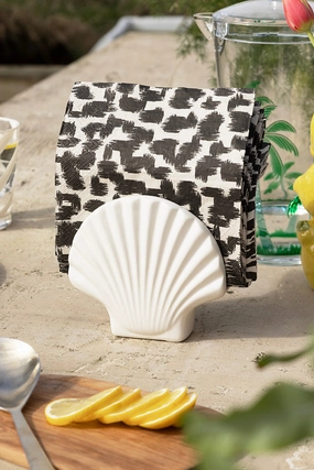 Beautiful Clam Shell Napkin Holderoutdoor patio dining furniture set