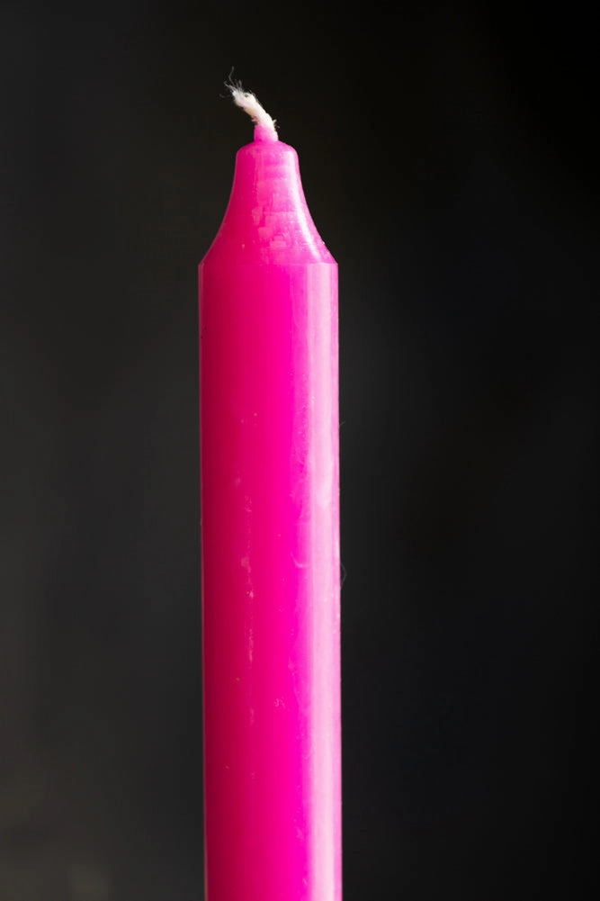 Beautiful Dinner Candle - Hot Pink