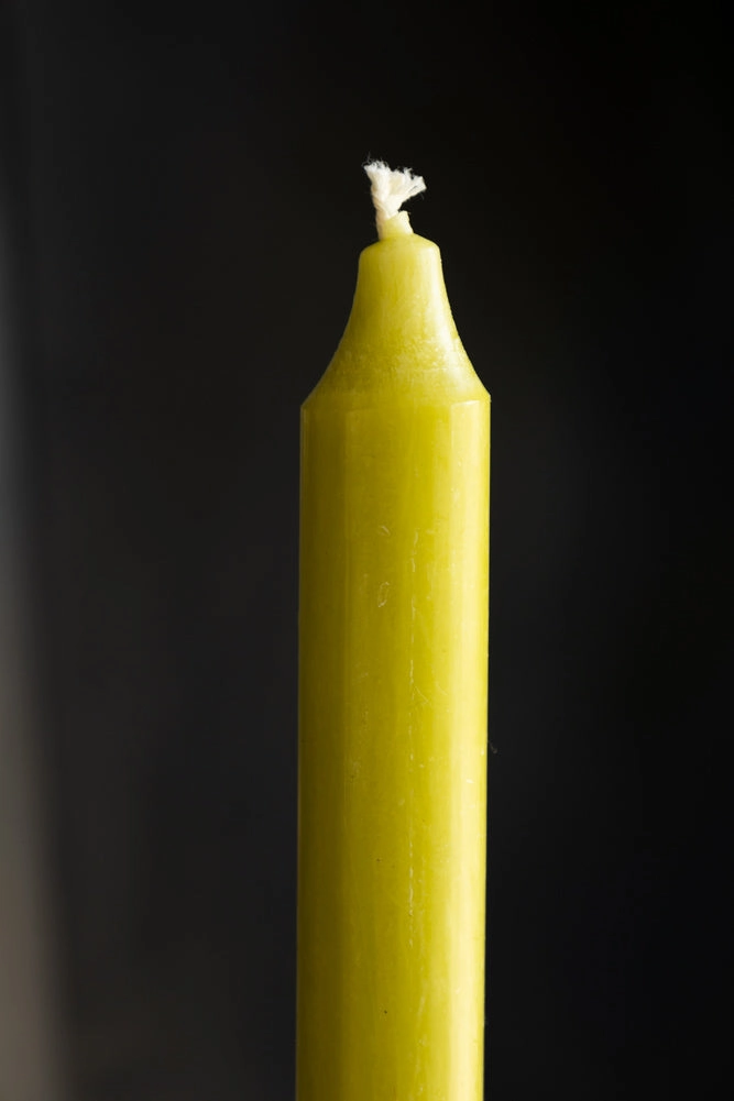 Beautiful Dinner Candle - Lime Green