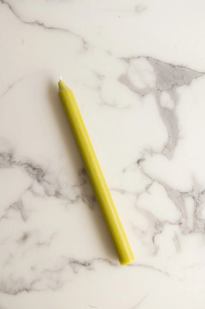 Beautiful Dinner Candle - Lime Green