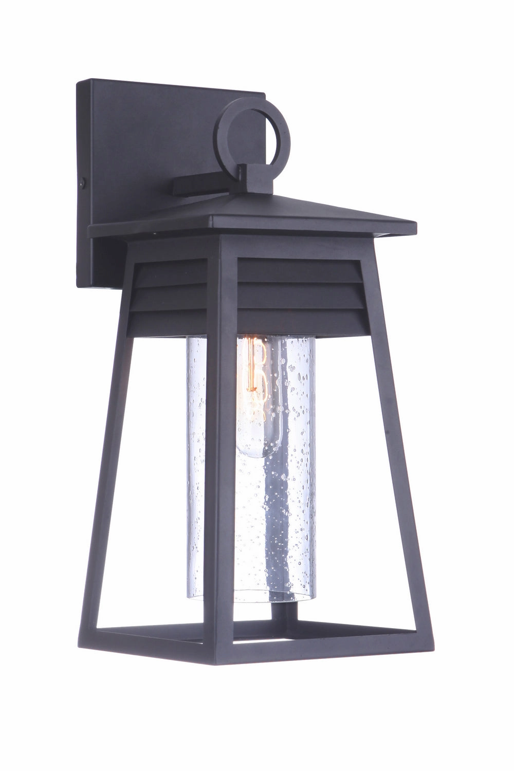 Becca One Light Outdoor Wall Mount Textured Black