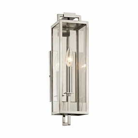 Beckham One Light Wall Sconce Stainless SteelOutdoor wall sconces with motion sensor
