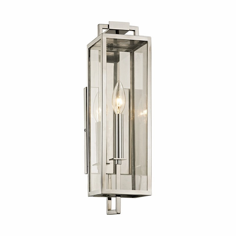 Beckham One Light Wall Sconce Stainless SteelOutdoor wall sconces with motion sensor