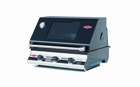 BeefEater Signature S3000E  26" 3-Burner Black Built-In Barbecue Grill 19932 compact BBQ grill for small spaces