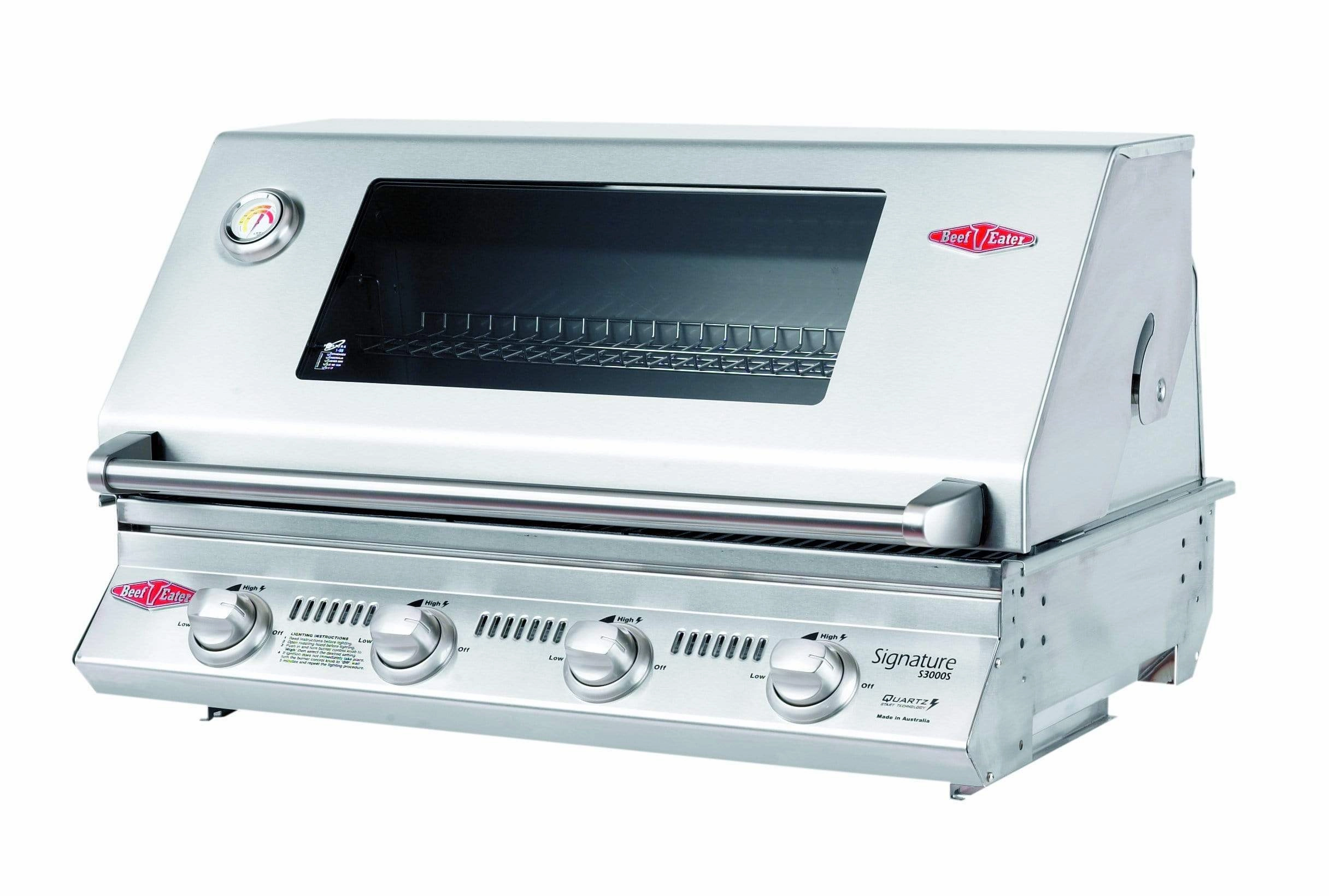 BeefEater Signature S3000SS 32" 4-Burner Premium Built-In Barbecue Grill 12840S