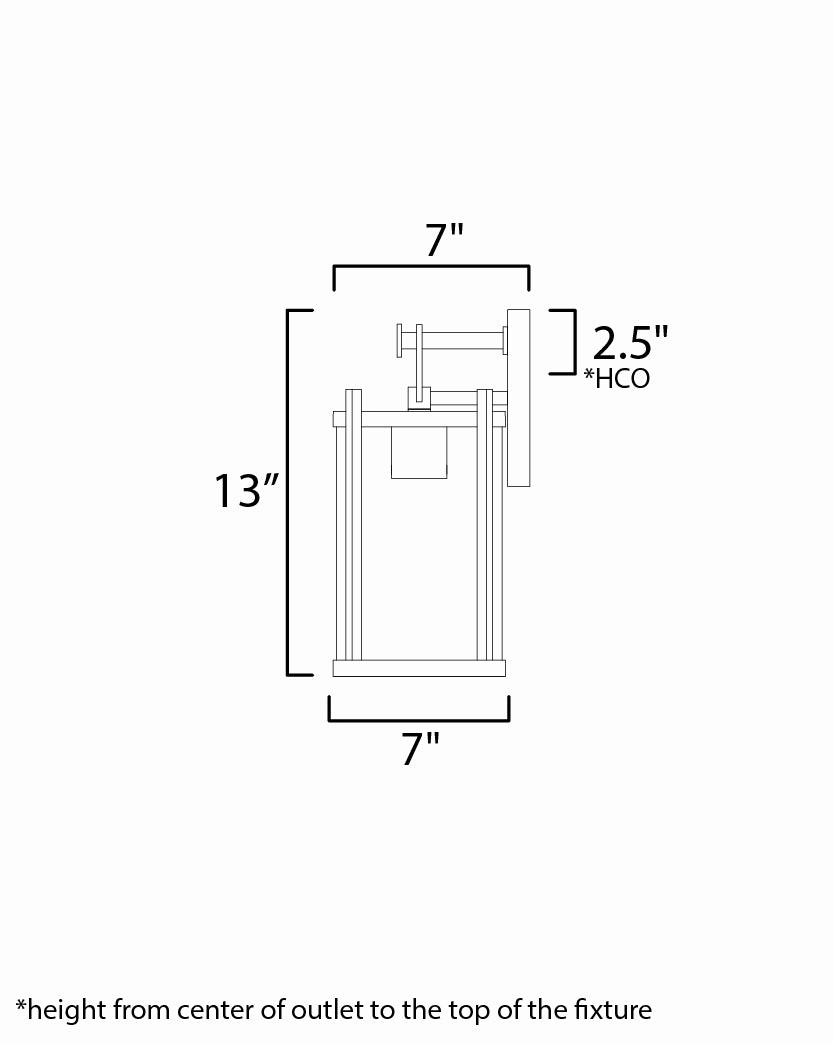 Belfry One Light Outdoor Wall Sconce Black