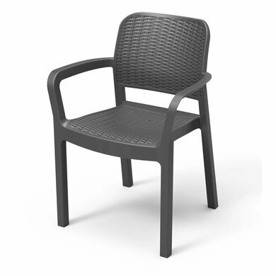 Bella Chair Graphiteoutdoor chair for garden and patio