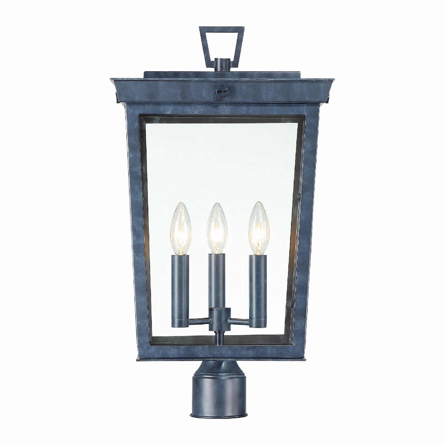 Belmont Three Light Outdoor Post Mount Graphite