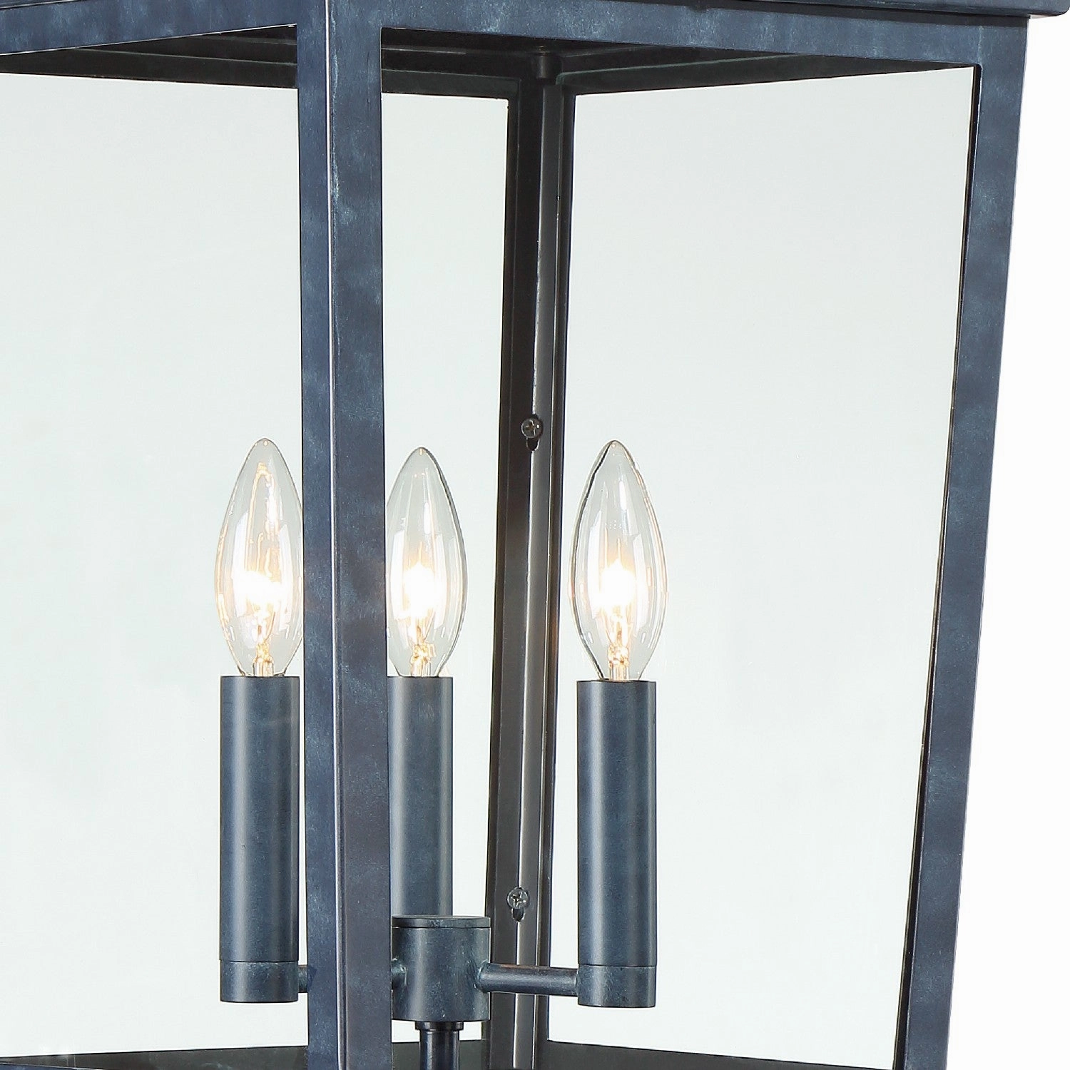 Belmont Three Light Outdoor Post Mount Graphite