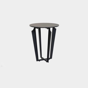 Benito - Round Lamp Table Ceramic Topoutdoor side table for patio furniture