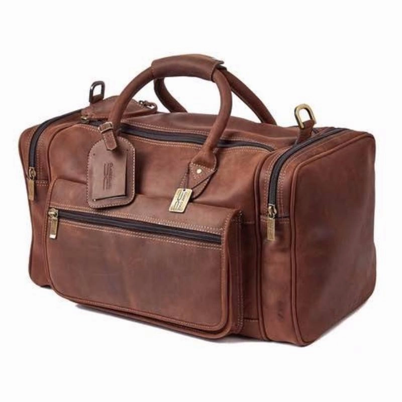 Claire Chase Rustic Leather Sports Valise Brown Hot Pick Sale Flash Offer Today