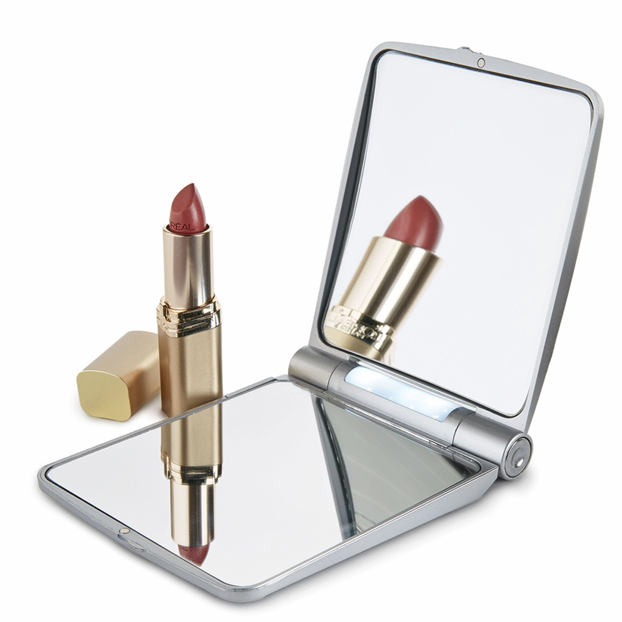 7X Magnification Lighted Folding Travel Mirror Shop Save Today Price Slash Today