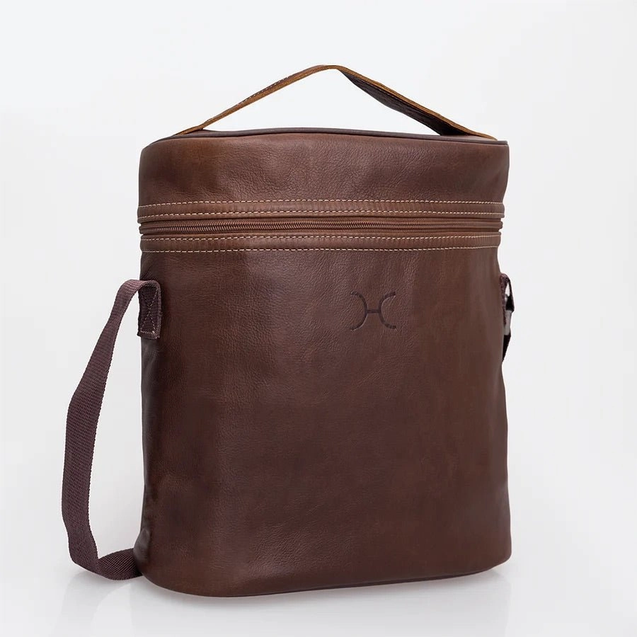 Weekend Specials Thandana Leather Jumbo Wine Cooler Carry Bag