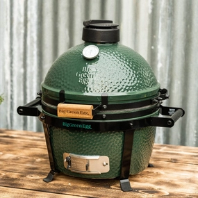 Big Green Egg Charcoal BBQ - MiniMax Value Bundle outdoor kitchen cooking station with sink
