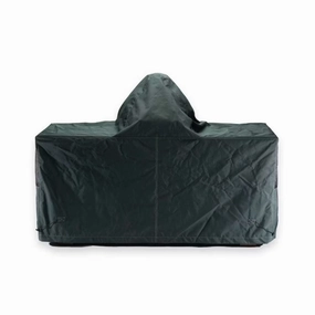 Big Green Egg Mahogany Table Cover outdoor kitchen cooking station with sink