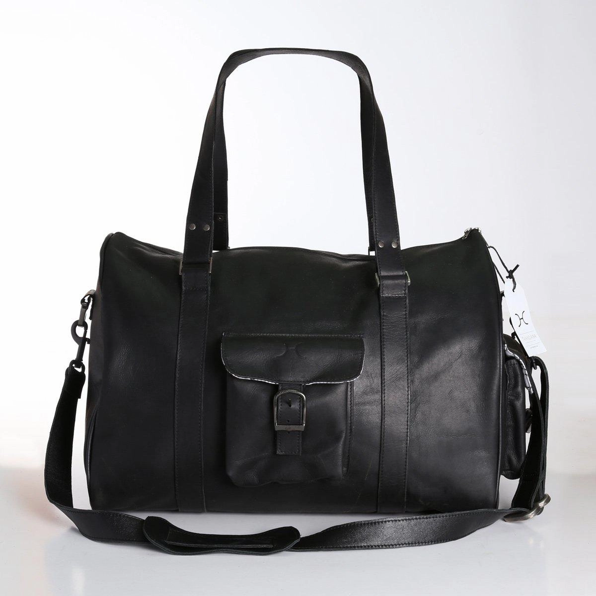 Shop the Best Deals Thandana Mens Cabin Leather Luggage Bag