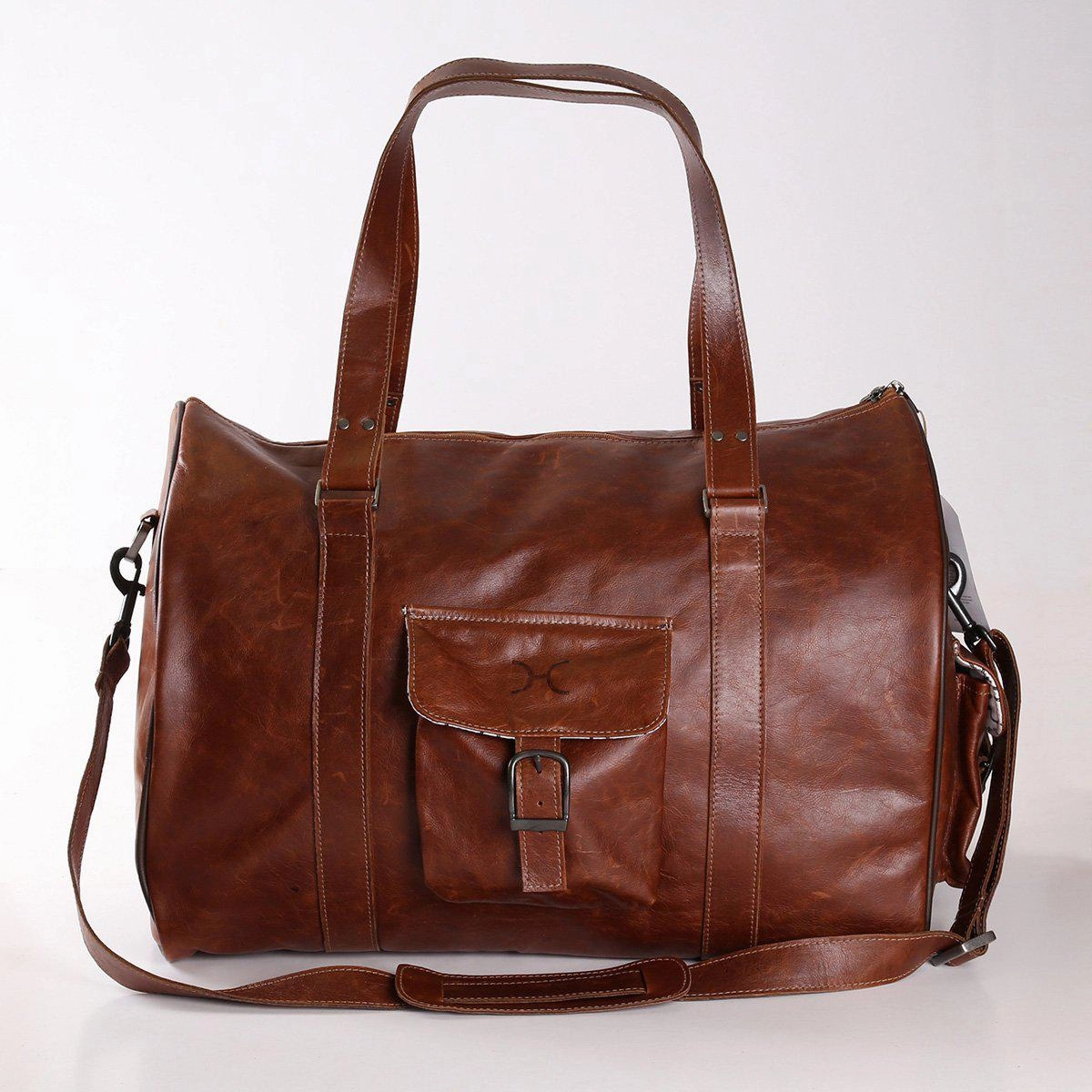 Thandana Mens Cabin Leather Luggage Bag Limited Offer Alert Trending Today Steal