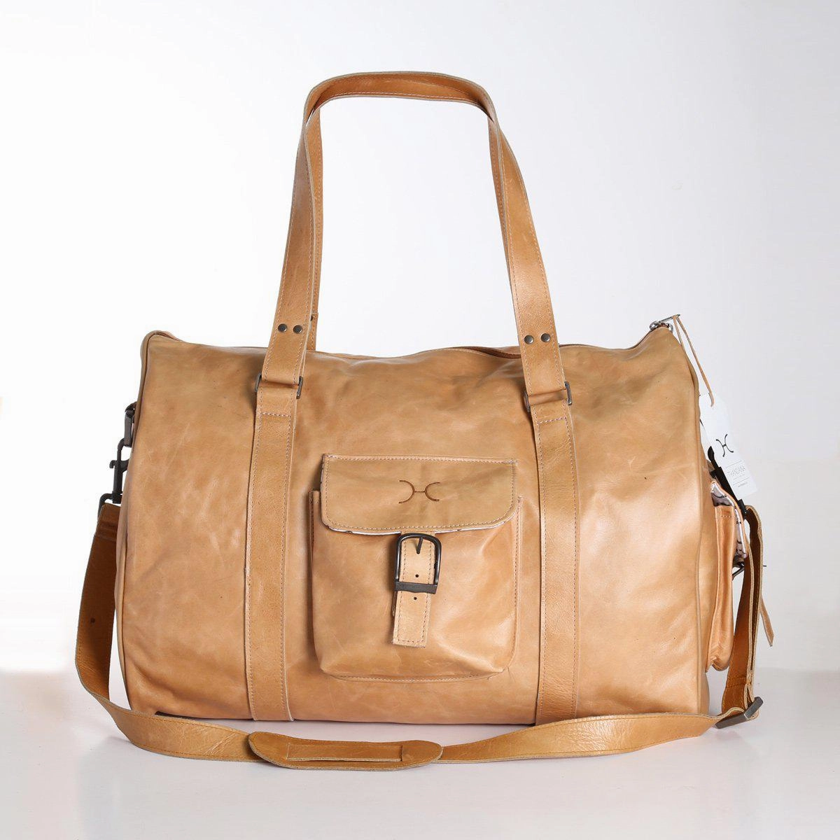 Mega Discount Event Thandana Mens Cabin Leather Luggage Bag