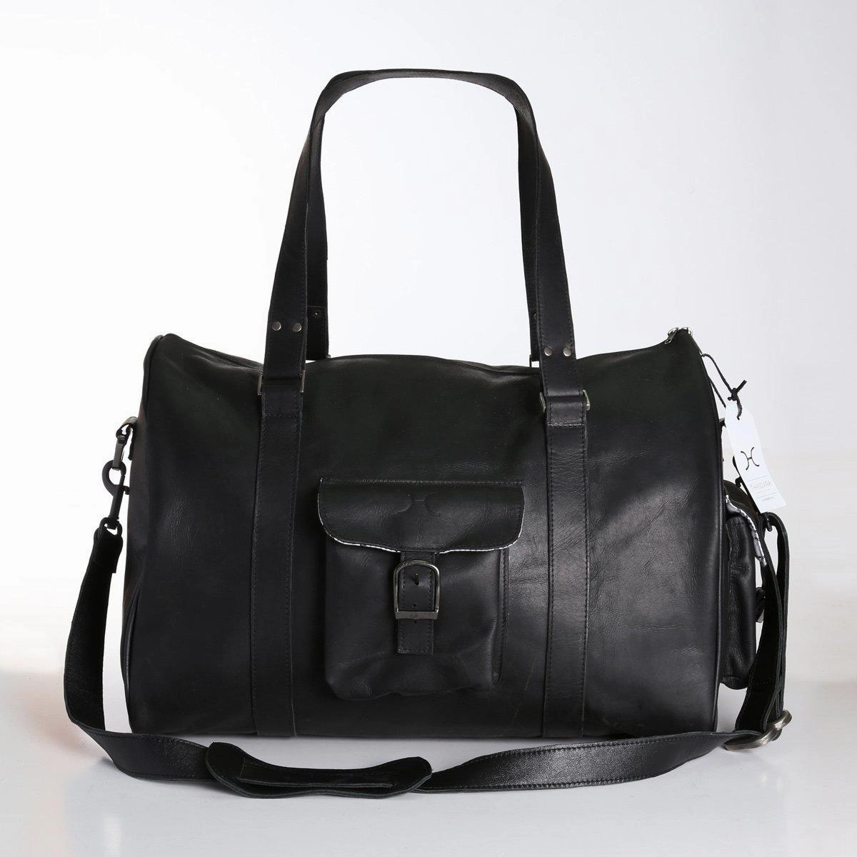 Thandana Mens Cabin Leather Luggage Bag Hot Pick of the Day Save More Online