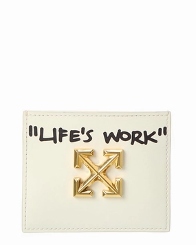 Off-White Jitney Simple Leather Card Holder Special Price Offer Exclusive Online Offer