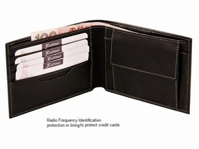 Shop Hot Deals MustHave Deal Adpel Synthetic Leather Wallet With Rfid & Coin Purse | Black