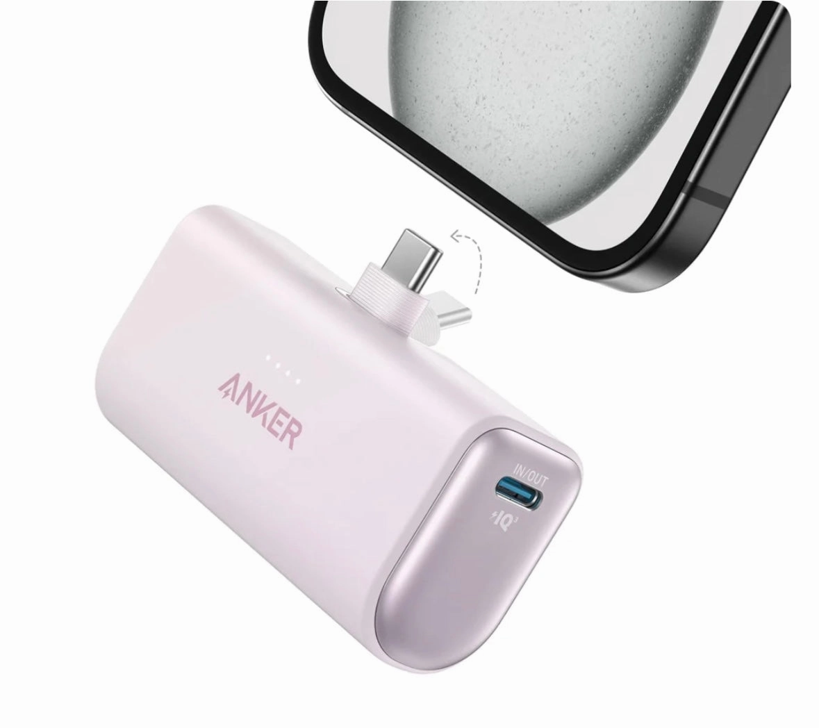 Anker Nano 5,000Mah Power Bank (22.5W) Built-In Usb-C Connector Daily Hot Deal