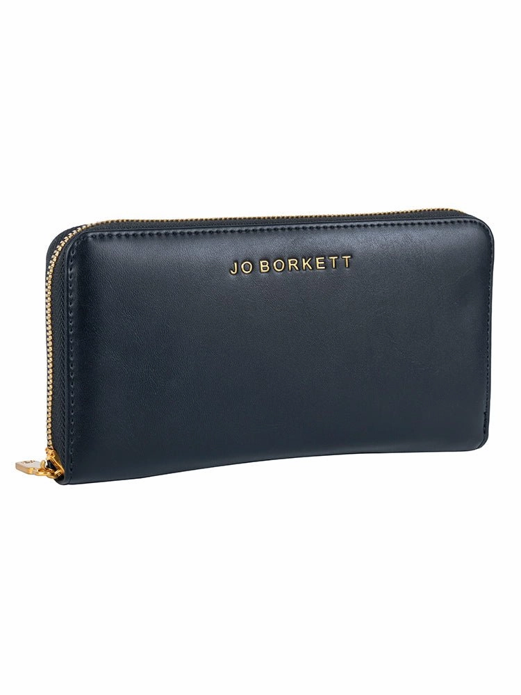 Price Drop Frenzy Jo Borkett Zip Around Purse | Black