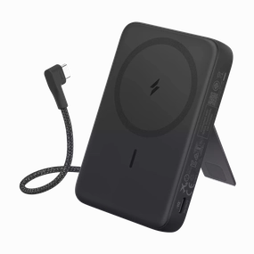 Today Only Offer Anker Zolo Magnetic Power Bank (10K 30W Built-In Usb-C Cable) Black
