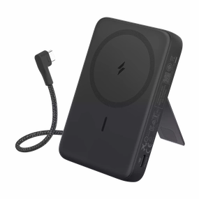 Today Only Offer Anker Zolo Magnetic Power Bank (10K 30W Built-In Usb-C Cable) Black