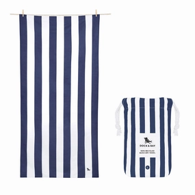 Dock & Bay Beach Towel Cabana Collection L 100% Recycled Whitsunday Blue Exclusive Online Discount Todays Trending Deals