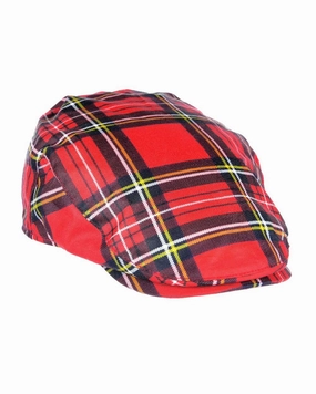 Heather Charles Tartan Wax Flat Cap Clearance Daily Hot Deal Last Chance Offer