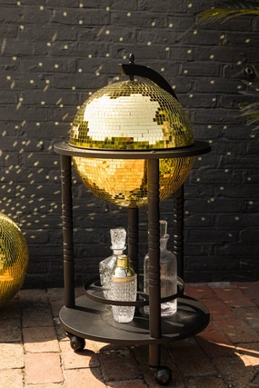 Black & Gold Disco Ball Drinks Trolley Cartoutdoor patio dining furniture set