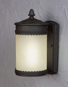 Black D One Light Outdoor Lantern BlackOutdoor wall sconces with motion sensor