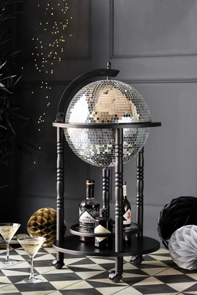 Black Disco Ball Drinks Trolley Cartoutdoor patio dining furniture set