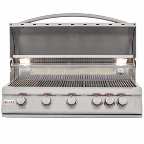 Blaze 40" 5-Burner LTE Gas Grill with Built-in Lighting BLZ-5LTE2 compact BBQ grill for small spaces