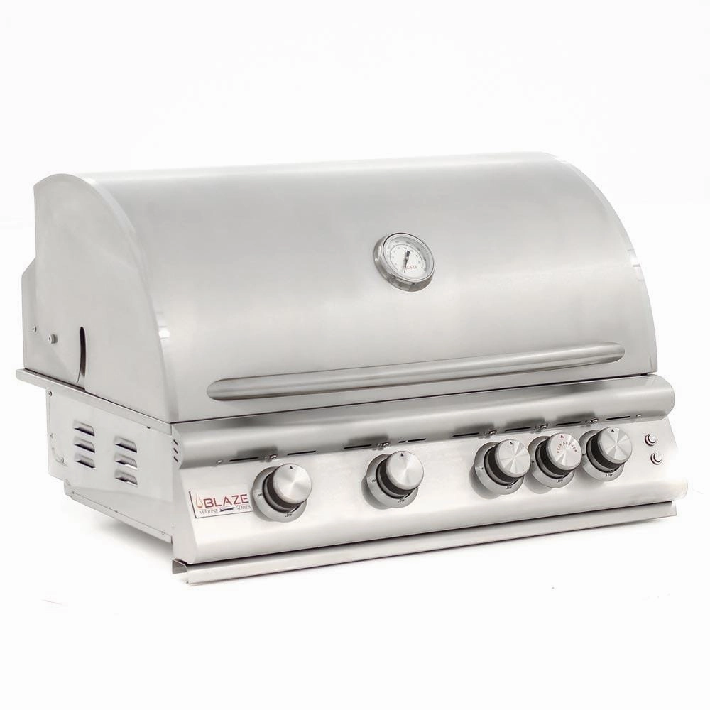 Blaze Premium LTE Marine Grade 316L 4-Burner Gas Grill BLZ-4LTE2MG professional outdoor BBQ grill set