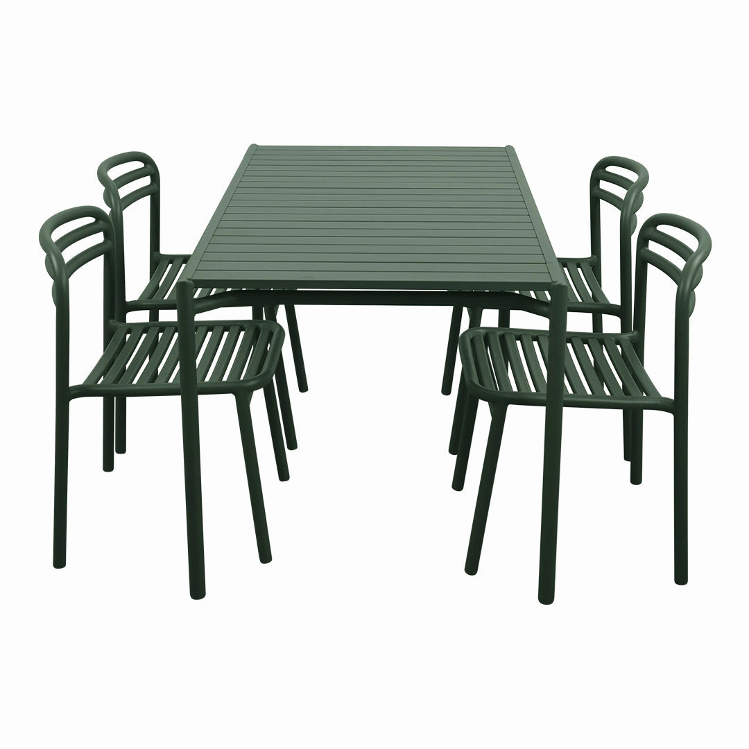 Bliss Rectangular Dining Table Set w/ Side Chairs