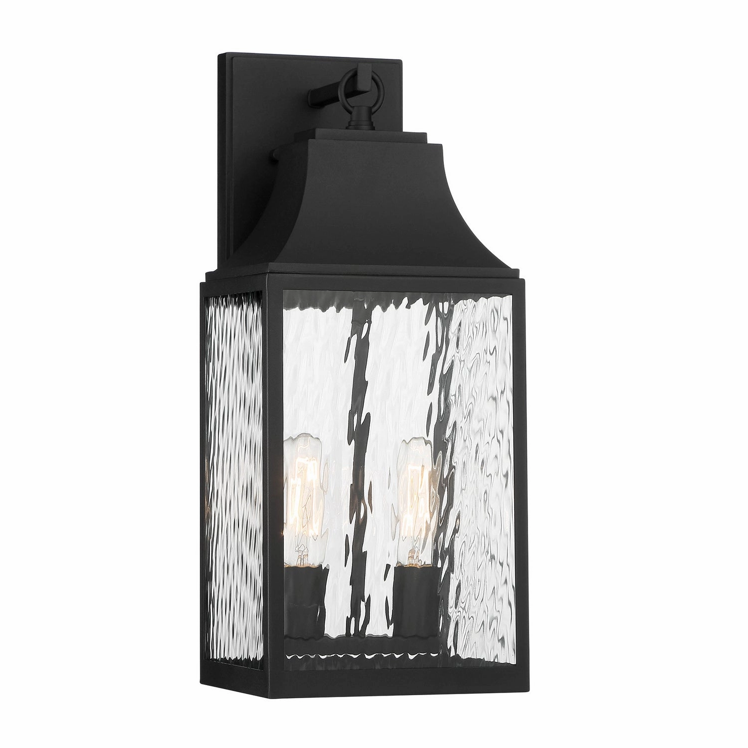 Blueberry Trail Two Light Wall Lantern Black