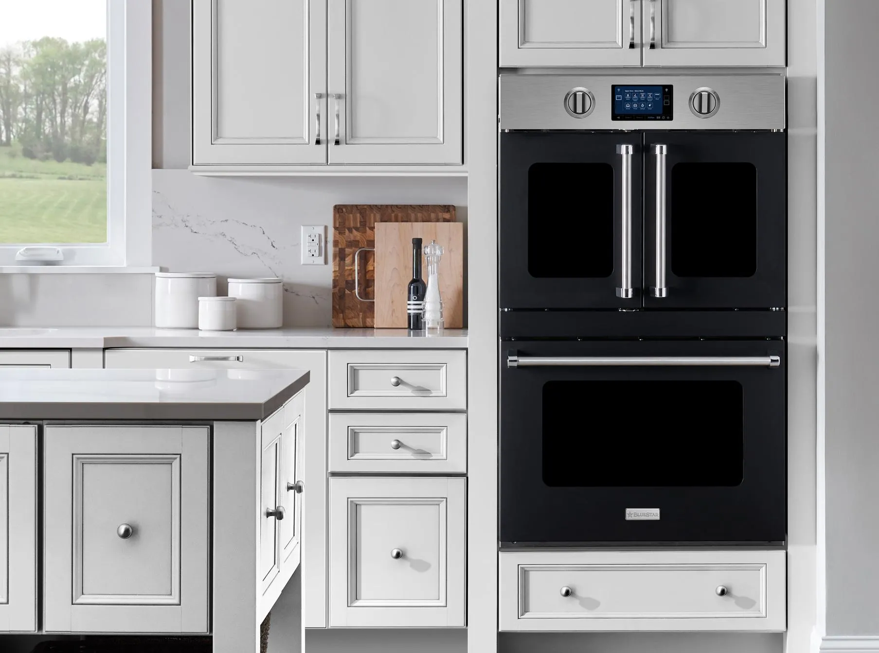 Bluestar BSDEWO30SDV3 30" Double Electric Wall Oven With French & Drop Down Doors