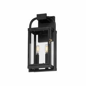 Bonham Two Light Outdoor Wall Sconce BlackOutdoor wall sconces with motion sensor
