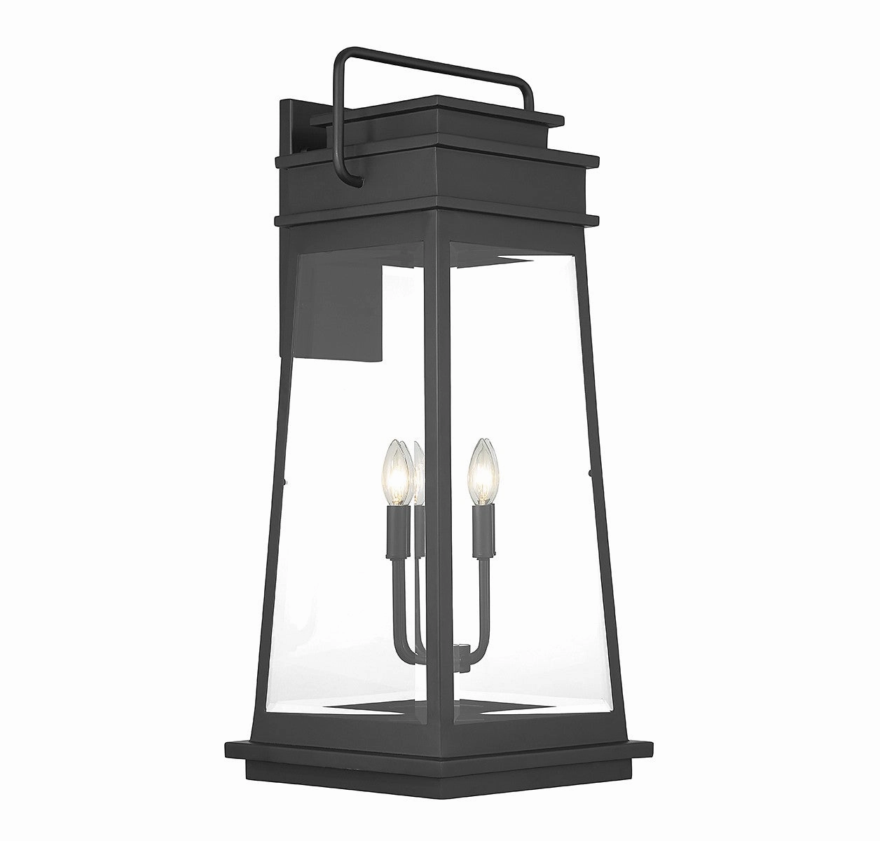 Boone Four Light Outdoor Wall Lantern Matte Black
