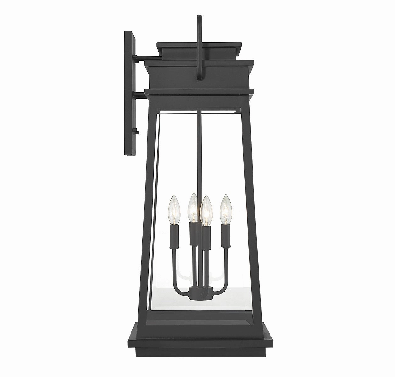 Boone Four Light Outdoor Wall Lantern Matte Black