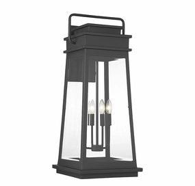 Boone Four Light Outdoor Wall Lantern Matte BlackOutdoor wall sconces with motion sensor