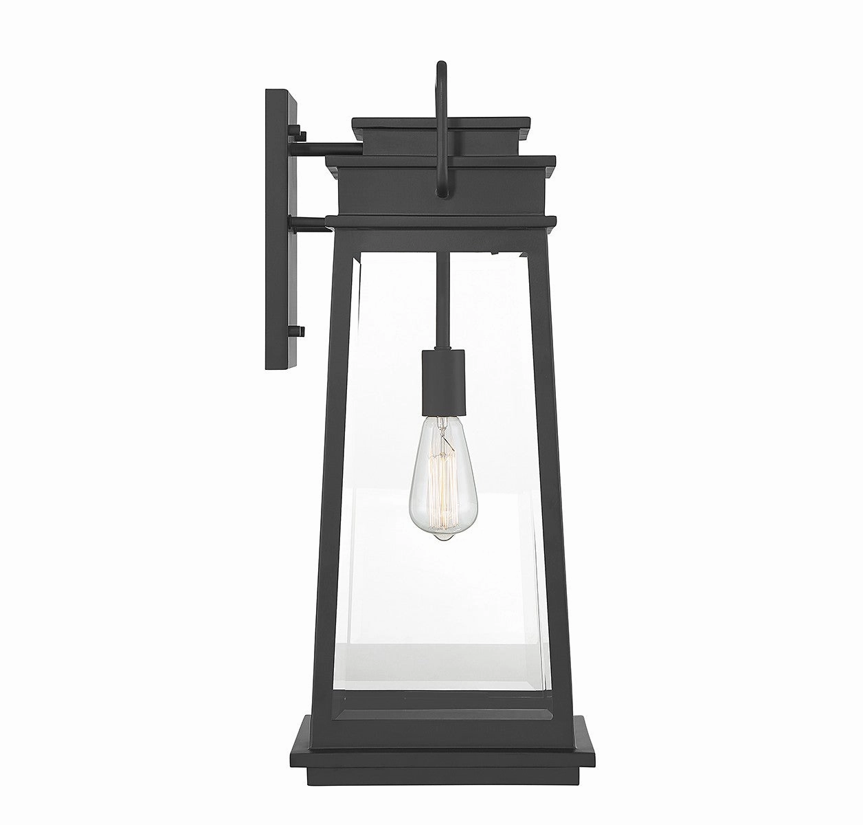 Boone One Light Outdoor Wall Lantern Matte Black