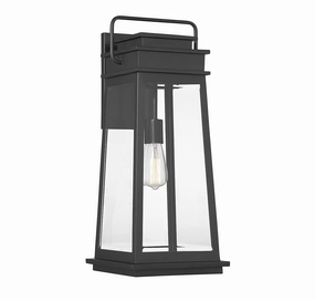 Boone One Light Outdoor Wall Lantern Matte BlackOutdoor wall sconces with motion sensor